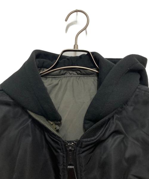 ALPHA（アルファ）ALPHA (アルファ) 3way リバーシブル フライトジャケット ブラック サイズ:Lの古着・服飾アイテム