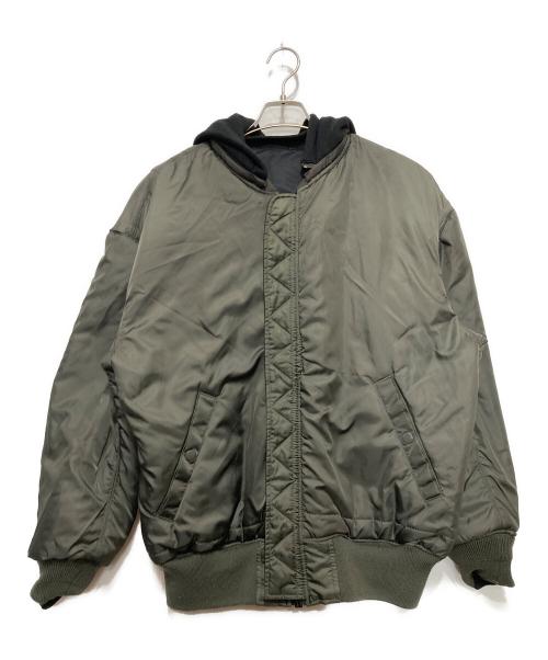 ALPHA（アルファ）ALPHA (アルファ) 3way リバーシブル フライトジャケット ブラック サイズ:Lの古着・服飾アイテム