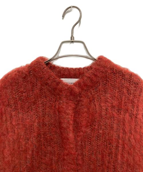 CLANE（クラネ）CLANE (クラネ) COLOR MOHAIR SHAGGY CARDIGAN レッド サイズ:1の古着・服飾アイテム