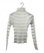 ISSEY MIYAKEイッセイミヤケ）の古着「タートルネックプリーツカットソー」｜ホワイト