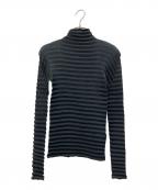 ISSEY MIYAKEイッセイミヤケ）の古着「プリーツカットソー」｜ブラック