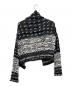 ISSEY MIYAKE (イッセイミヤケ) カーディガン ブラック×ホワイト サイズ:M：20000円