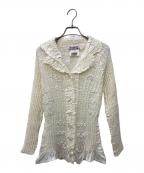 yoshiki hishinumaヨシキ・ヒシヌマ）の古着「プリーツカーディガン」｜ホワイト