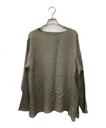 JURGEN LEHL（ヨーガンレール）の古着「サイドスリットブラウス」｜ブラウン