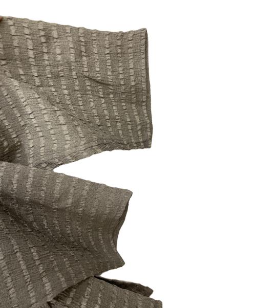 JURGEN LEHL（ヨーガンレール）JURGEN LEHL (ヨーガンレール) サイドスリットブラウス ブラウン サイズ:Mの古着・服飾アイテム