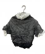 ISSEY MIYAKEイッセイミヤケ）の古着「バイカラー半袖プリーツカットソー」｜ホワイト×ブラック