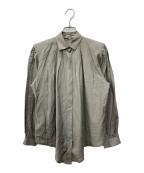 Christian Diorクリスチャン ディオール）の古着「ギャザースリーブシルクシャツ」｜グレー