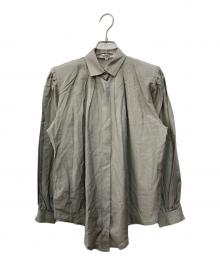 Christian Dior（クリスチャン ディオール）の古着「ギャザースリーブシルクシャツ」｜グレー