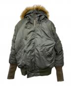 ALPHA×glambアルファ×グラム）の古着「フライトジャケット」｜グリーン