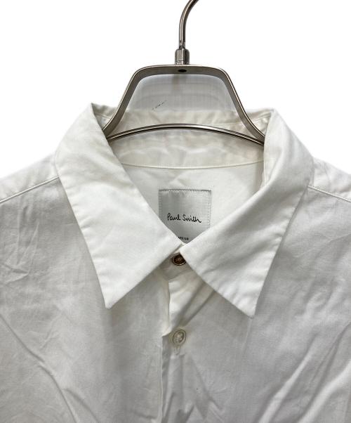 PAUL SMITH（ポールスミス）Paul Smith (ポールスミス) マルチストライプ刺繍シャツ ホワイト サイズ:Mの古着・服飾アイテム