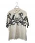 gold（ゴールド）の古着「MONOTONE RATTLE SNAKE” OPEN SHIRT GOLD」｜ホワイト