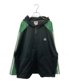 adiads（アディダス）の古着「ジップアップジャケット」｜グリーン×ブラック
