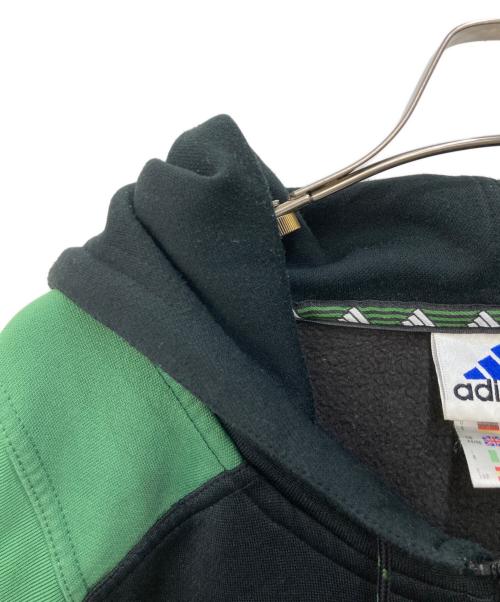 adiads（アディダス）adiads (アディダス) ジップアップジャケット グリーン×ブラック サイズ:Ｌの古着・服飾アイテム