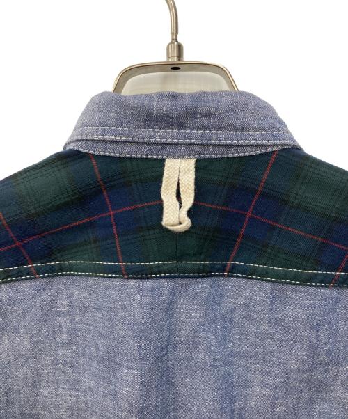 JUNYA WATANABE COMME des GARCONS（(ジュンヤワタナベ コムデギャルソン）JUNYA WATANABE COMME des GARCONS ((ジュンヤワタナベ コムデギャルソン) 切替シャツ インディゴ サイズ:XSの古着・服飾アイテム