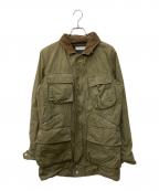 nonnativeノンネイティブ）の古着「RIDER JACKET COTTON WEATHER CLOTH PARAFFIN COATED」｜グリーン