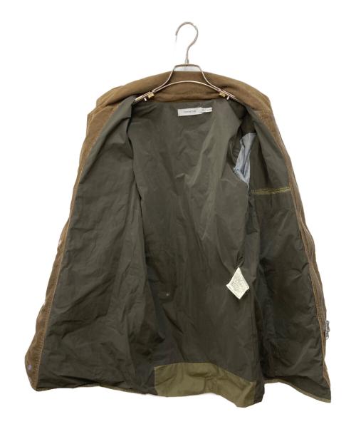 nonnative（ノンネイティブ）nonnative (ノンネイティブ) RIDER JACKET COTTON WEATHER CLOTH PARAFFIN COATED グリーンの古着・服飾アイテム