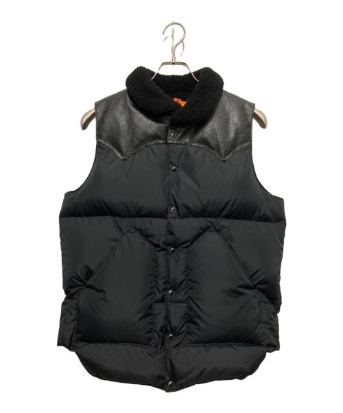 BEAMS（ビームス）BEAMS (ビームス) RockyMountainFeatherBed (ロッキーマウンテンフェザーベッド) ダウンベスト ブラック サイズ:38の古着・服飾アイテム