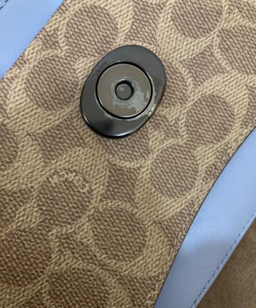 COACH（コーチ）COACH (コーチ) シグネチャー2WAYバッグ ベージュの古着・服飾アイテム