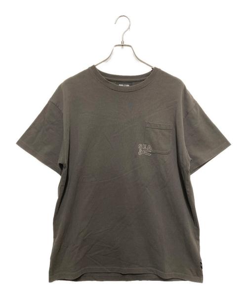 WIND AND SEA（ウィンダンシー）WIND AND SEA (ウィンダンシー) Denham (デンハム) 半袖Tシャツ グレー サイズ:Mの古着・服飾アイテム
