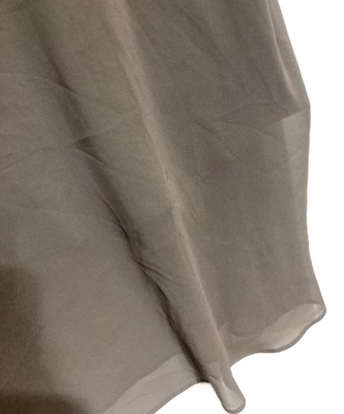 ANAYI（アナイ）ANAYI (アナイ) シフォンコンビスキッパー衿ワンピース グレー サイズ:38の古着・服飾アイテム