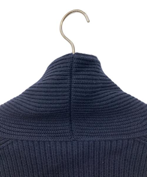 FILIPPO DE LAURENTIIS（フィリッポ・デ・ローレンティス）FILIPPO DE LAURENTIIS (フィリッポ・デ・ローレンティス) メリノウールショールカラーカーディガン ネイビー サイズ:50の古着・服飾アイテム