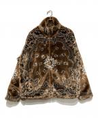 DANKE SCHONダンケ シェーン）の古着「ペイズリーファーブルゾン」｜ブラウン