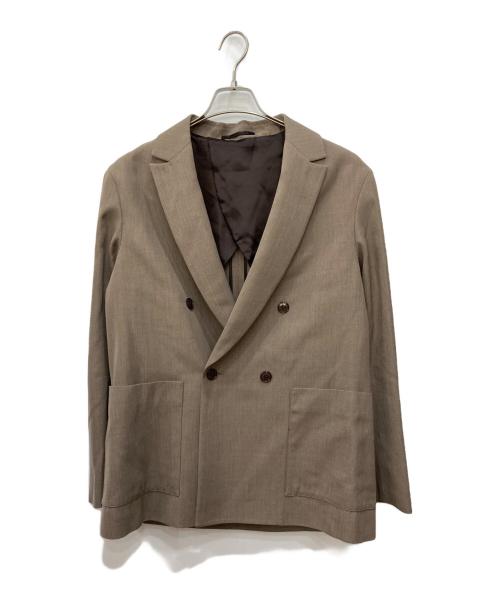 TOMORROW LAND（トゥモローランド）TOMORROW LAND (トゥモローランド) ウールレーヨンダブル4Bテーラードジャケット ベージュ サイズ:Sの古着・服飾アイテム