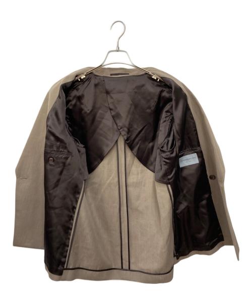 TOMORROW LAND（トゥモローランド）TOMORROW LAND (トゥモローランド) ウールレーヨンダブル4Bテーラードジャケット ベージュ サイズ:Sの古着・服飾アイテム