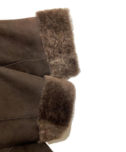 VINCE（ヴィンス）VINCE (ヴィンス) ムートンコート ブラウン サイズ:Lの古着・服飾アイテム