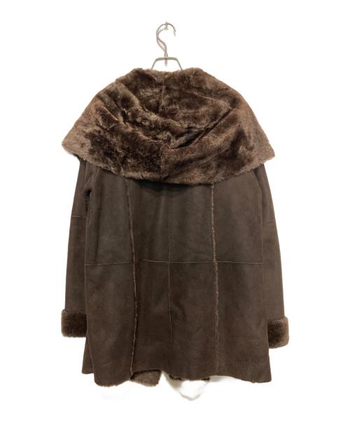 VINCE（ヴィンス）VINCE (ヴィンス) ムートンコート ブラウン サイズ:Lの古着・服飾アイテム