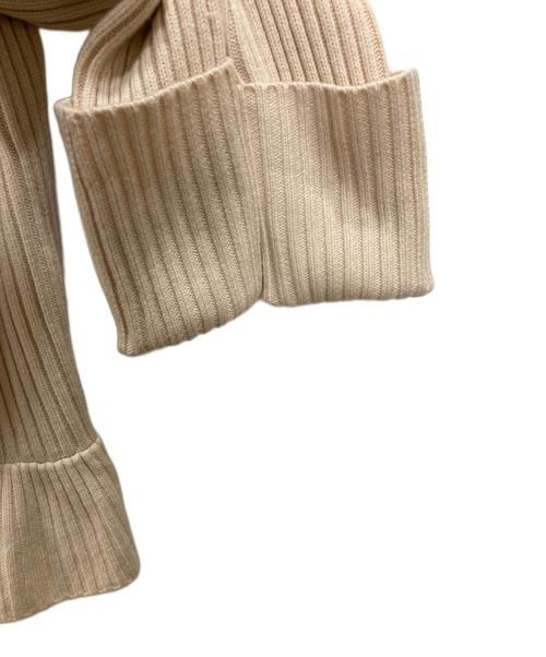 TORY BURCH（トリーバーチ）TORY BURCH (トリーバーチ) カシミヤ混金釦フリルニットジャケット アイボリー サイズ:XLの古着・服飾アイテム