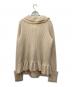 TORY BURCH (トリーバーチ) カシミヤ混金釦フリルニットジャケット アイボリー サイズ:XL：8000円