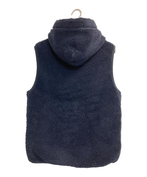 Gymphlex（ジムフレックス）Gymphlex (ジムフレックス) ボアフーデッドベスト ネイビー サイズ:Ｌの古着・服飾アイテム