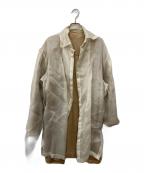 GIANFRANCO FERREジャンフランコフェレ）の古着「シアーシャツ」｜ベージュ