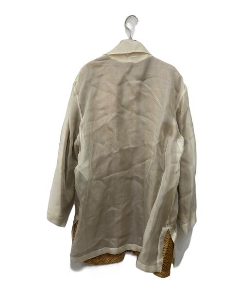 GIANFRANCO FERRE（ジャンフランコフェレ）GIANFRANCO FERRE (ジャンフランコフェレ) シアーシャツ ベージュ サイズ:40の古着・服飾アイテム