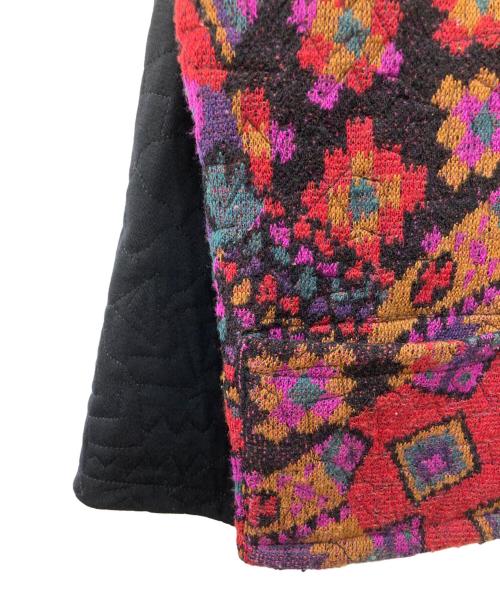 missoni（ミッソーニ）missoni (ミッソーニ) ウールキルティングリバーシブルジャケット ブラック×レッド サイズ:不明の古着・服飾アイテム