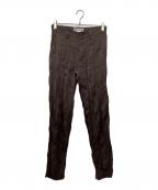 ISSEY MIYAKEイッセイミヤケ）の古着「シワ加工パンツ」｜ブラウン