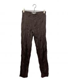 ISSEY MIYAKE（イッセイミヤケ）の古着「シワ加工パンツ」｜ブラウン