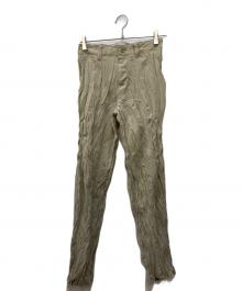 ISSEY MIYAKE（イッセイミヤケ）の古着「シワ加工パンツ」｜ベージュ