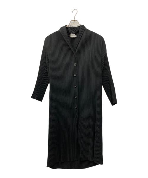 ISSEY MIYAKE（イッセイミヤケ）ISSEY MIYAKE (イッセイミヤケ) プリーツコート ブラック サイズ:Mの古着・服飾アイテム