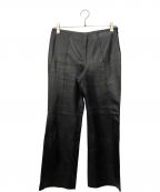 LOEWEロエベ）の古着「レザーパンツ」｜ブラック