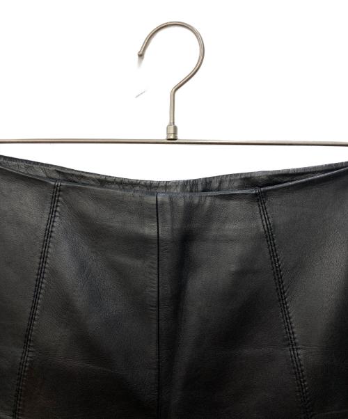 LOEWE（ロエベ）LOEWE (ロエベ) レザーパンツ ブラック サイズ:4の古着・服飾アイテム