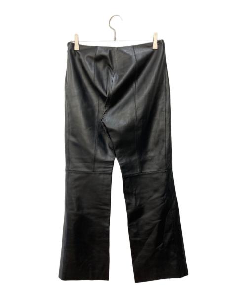 LOEWE（ロエベ）LOEWE (ロエベ) レザーパンツ ブラック サイズ:4の古着・服飾アイテム