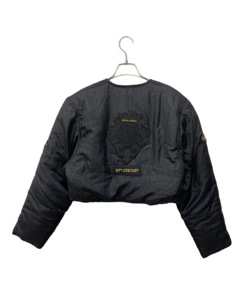 SONIA RYKIEL（ソニア リキエル）SONIA RYKIEL (ソニア リキエル) 中綿ワッペンシルクジャケット ブラック サイズ:Mの古着・服飾アイテム