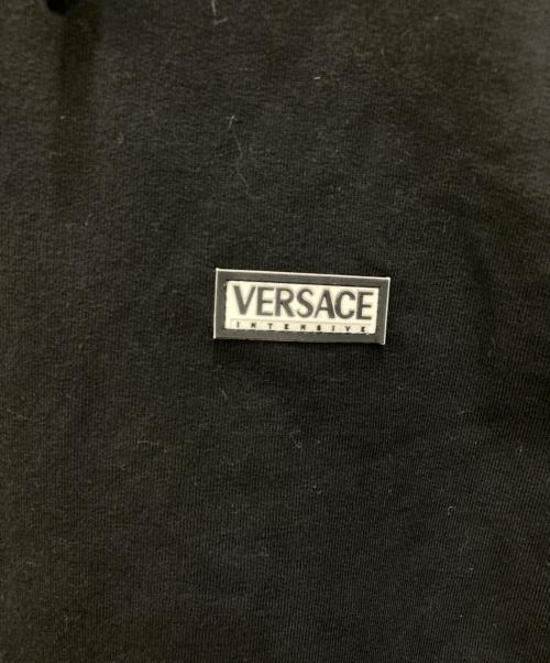 VERSACE（ヴェルサーチェ）VERSACE (ヴェルサーチェ) メデューサジップメッシュ切替パーカー ブラック サイズ:Sの古着・服飾アイテム