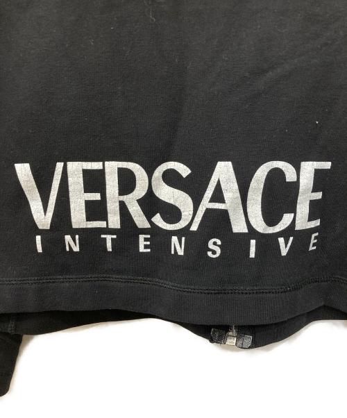 VERSACE（ヴェルサーチェ）VERSACE (ヴェルサーチェ) メデューサジップメッシュ切替パーカー ブラック サイズ:Sの古着・服飾アイテム