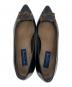 中古・古着 MACKINTOSH LONDON (マッキントッシュ ロンドン) オールウェザー対応ポインテッドトゥモチーフパンプス ブラック サイズ:23：6000円
