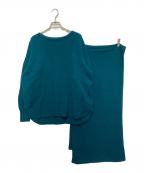 UNTITLEDアンタイトル）の古着「カシミヤウールストール付きプルオーバーニット」｜グリーン