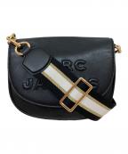 MARC JACOBSマークジェイコブス）の古着「フラッシュ レザー ロゴ サドル ショルダーバッグ」
