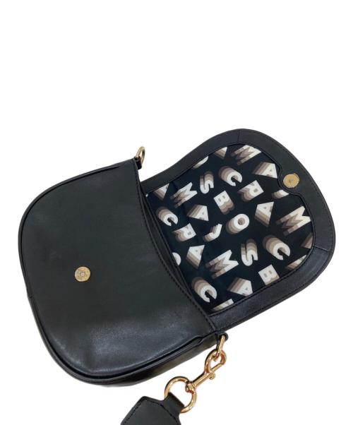 MARC JACOBS（マークジェイコブス）MARC JACOBS (マークジェイコブズ) フラッシュ レザー ロゴ サドル ショルダーバッグの古着・服飾アイテム